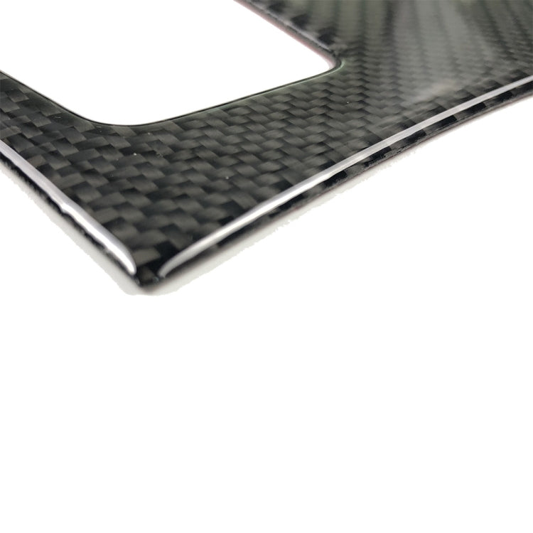 Car Carbon Fiber Solid Color Gear Panel Decorative Sticker for BMW X5 2008-2013 / X6 2009-2014, Low-level Configuration Left Drive, Gear Panel