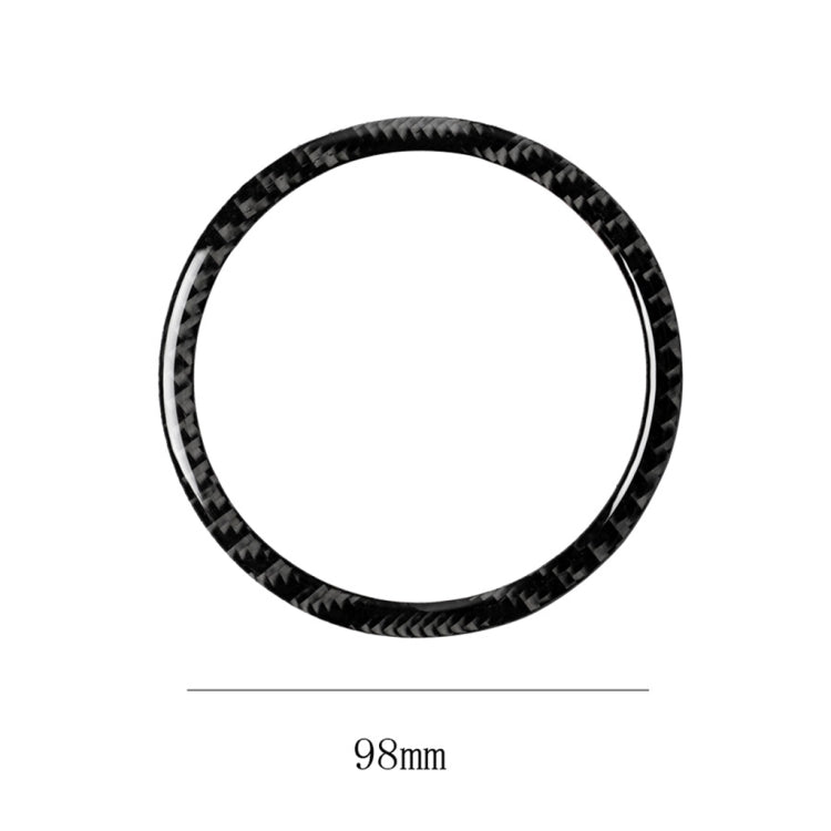 4 in 1 Car Carbon Fiber Solid Color Horn Ring Decorative Sticker for BMW 2008-2013 E70 / 2008-2014 E71, Left and Right Drive Universal, Horn Ring(4 PCS)
