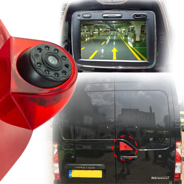 PZ462 Car Waterproof Brake Light View Camera + 7 inch Rearview Monitor for Renault / Nissan / Opel, PZ462 + 7 inch Rearview Monitor