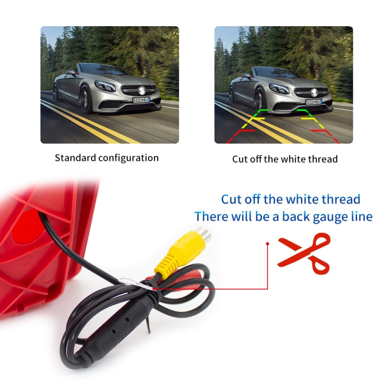 PZ462 Car Waterproof Brake Light View Camera + 7 inch Rearview Monitor for Renault / Nissan / Opel, PZ462 + 7 inch Rearview Monitor
