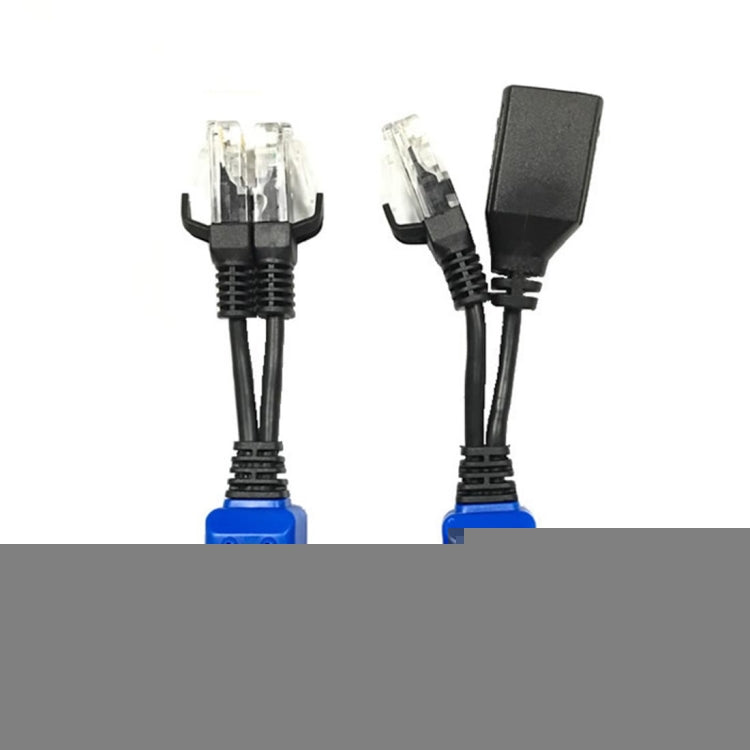 2 PCS Anpwoo UPOE02 Spliceable 2 in 1 POE (Power + Ethernet) Passive Twisted Transceiver, UPOE02