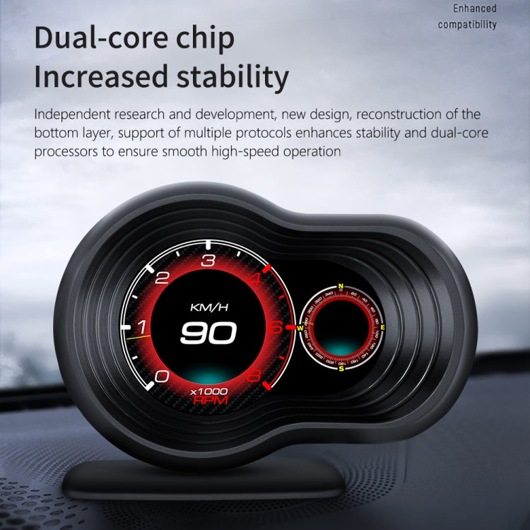 F9 OBD2 Car HUD Head-up Display Speed / Water Temperature / Voltage Display, F9 OBD2