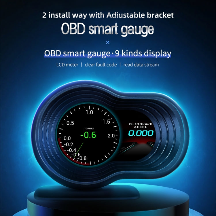 F9 OBD2 Car HUD Head-up Display Speed / Water Temperature / Voltage Display, F9 OBD2