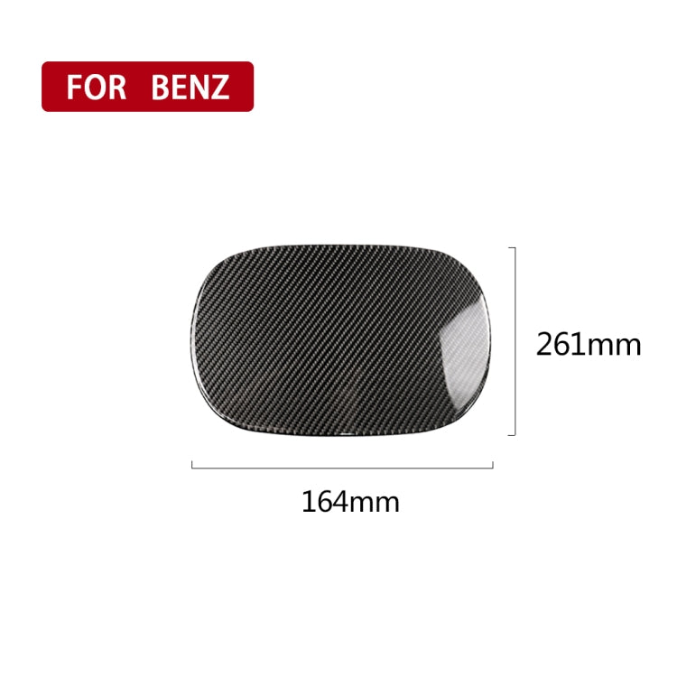 Car Carbon Fiber Fuel Tank Cap Decorative Sticker for Mercedes-Benz C Class W205 2015-2018, Left and Right Drive Universal, Solid Color Fuel Tank Cap, Fuel Tank Cap
