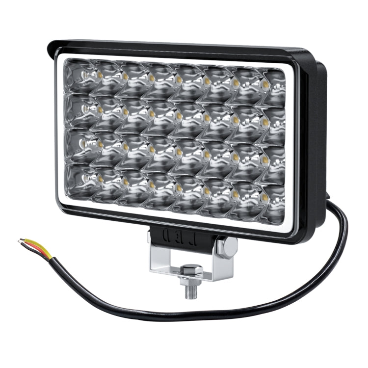 WUPP CS-1242A1 Car 4 inch Square 32LEDs Highlight Work Light Modified Front Bumper Lamp Spotlight, CS-1242A1