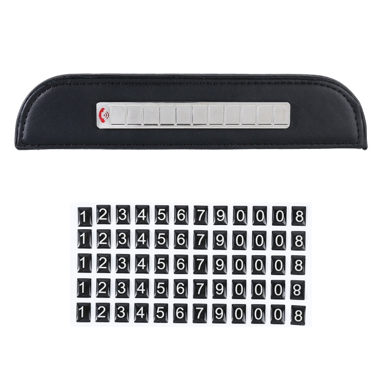 Universal Car Tissue Box with Temporary Parking Phone Number Card