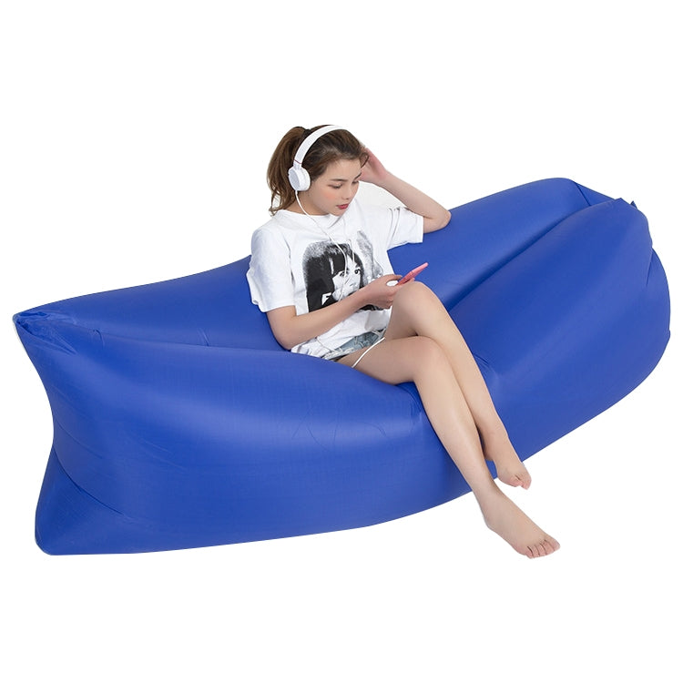 Outdoor Portable Lazy Water Inflatable Sofa Beach Grass Air Bed, Size: 200 x 70cm, 200 x 70cm Orange, 200 x 70cm Sky Blue, 200 x 70cm Black, 200 x 70cm Green, 200 x 70cm Pink, 200 x 70cm Rose Red, 200 x 70cm Sapphire Blue, 200 x 70cm Grass Green       ...