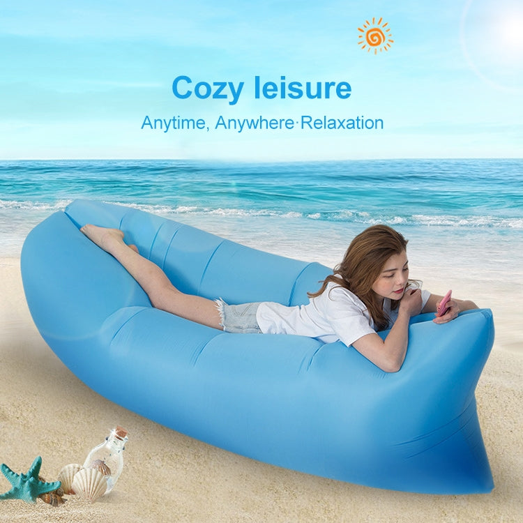Outdoor Portable Lazy Water Inflatable Sofa Beach Grass Air Bed, Size: 200 x 70cm, 200 x 70cm Orange, 200 x 70cm Sky Blue, 200 x 70cm Black, 200 x 70cm Green, 200 x 70cm Pink, 200 x 70cm Rose Red, 200 x 70cm Sapphire Blue, 200 x 70cm Grass Green       ...