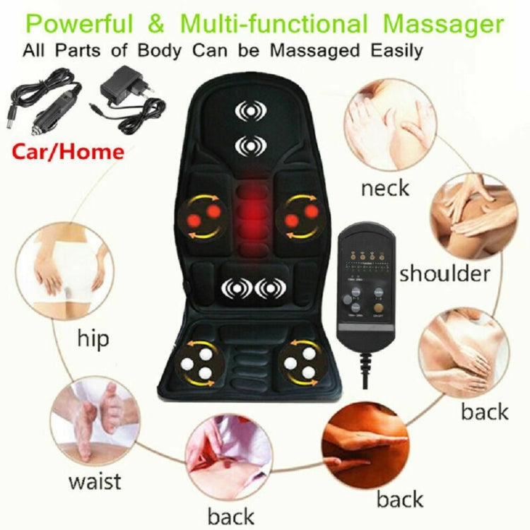 7 Massage Heads 8 Modes Car / Household Multifunctional Whole Body Cervical Massage Seat Cushion, 7 Massage Heads AU Plug, 7 Massage Heads US Plug, 7 Massage Heads EU Plug, 7 Massage Heads UK Plug