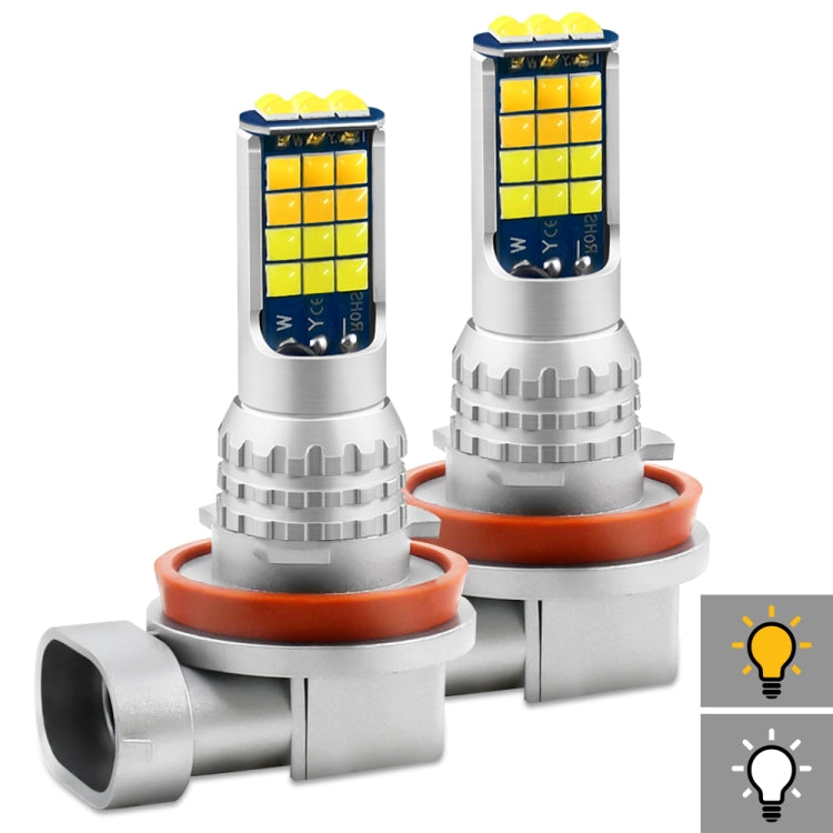 DC9-36V 30W 3000LM IP65 Car LED Double Color Fog Light with 30LEDs SMD-2525 Lamp, 2 PCS V6 9005, 2 PCS V6 9006, 2 PCS V6 H4, 2 PCS V6 H7, 2 PCS V6 H11, 2 PCS V6 H16, 2 PCS V6 P13W