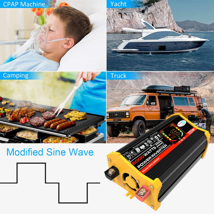 Legend III Generation DC12V to AC220V 6000W Car Power Inverter with LED Display, DC12V to AC220V