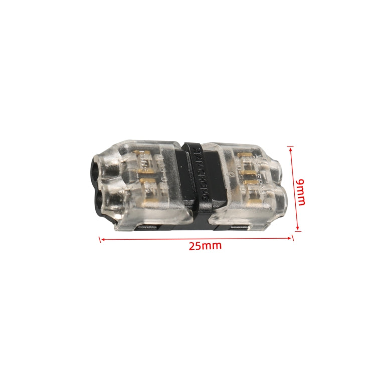 A6537 30 in 1 Car T-type + H-typeTransparent Stripping-free Terminal Block, 30 in 1