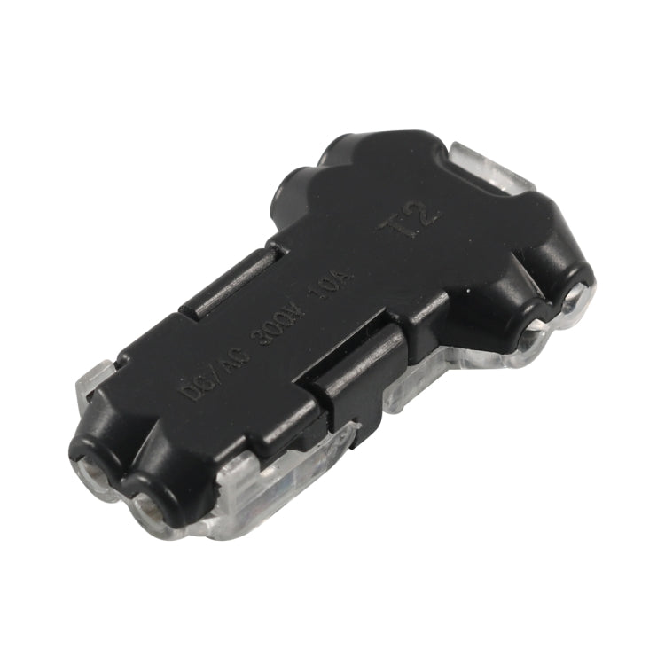 A6538 40 in 1 Car T-type + H-typeTransparent Stripping-free Terminal Block, 40 in 1