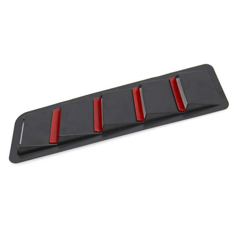 2 in 1 Car Air Intake Scoop Bonnet Hood Vent Louver Cooling Panel Trim Set, SSW007A-BK-R Black