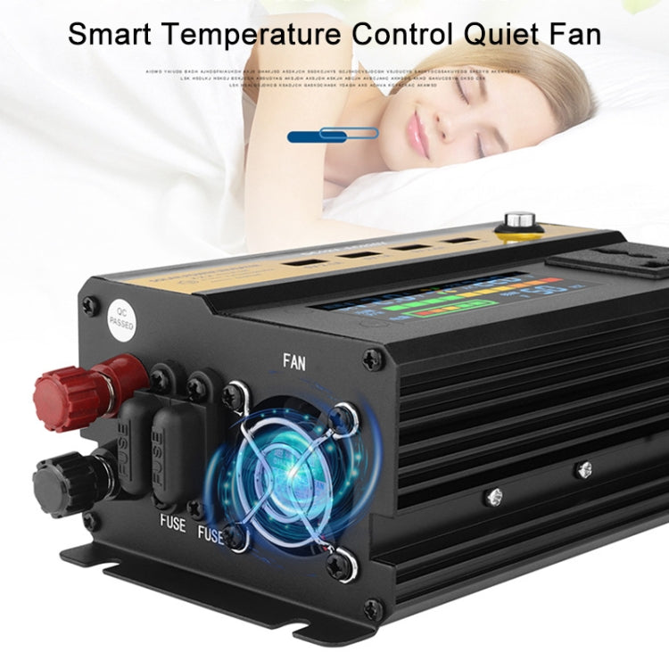 8896 2200W Car Smart Multi-functional Digital Display Inverter, 12V, 24V