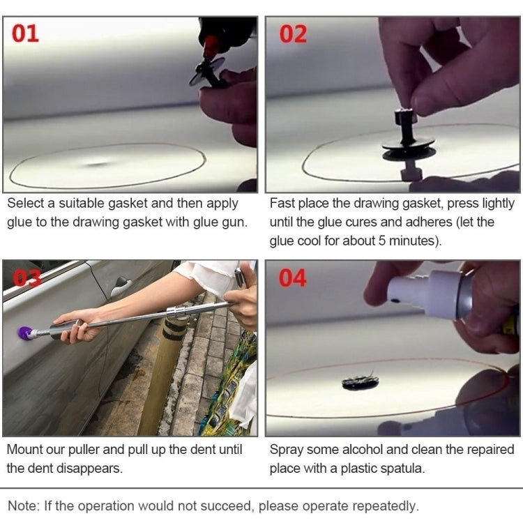 43 in 1 12V Car Cigarette Lighter Plug Paintless Dent Puller, 43 in 1