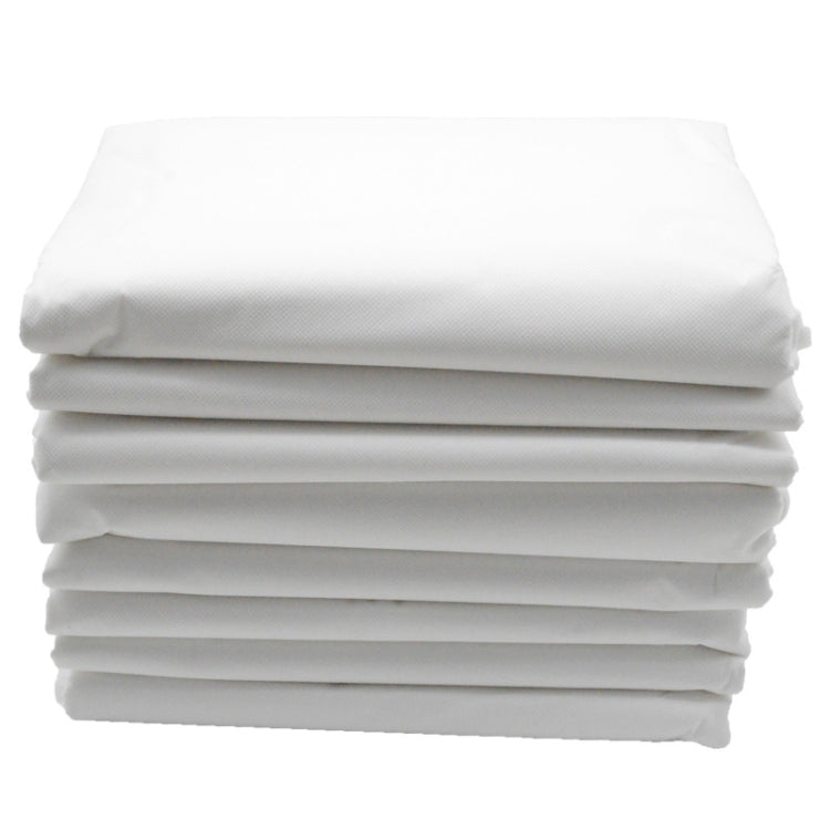 10pcs 100x200cm Disposable Thicken Non-Woven Fabric Waterproof Oil-proof Beauty Salon Massage Bed Hospital Bed Coverlet, 50 PCS without Hole