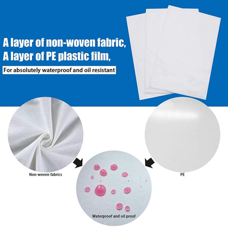 10pcs 100x200cm Disposable Thicken Non-Woven Fabric Waterproof Oil-proof Beauty Salon Massage Bed Hospital Bed Coverlet, 50 PCS without Hole