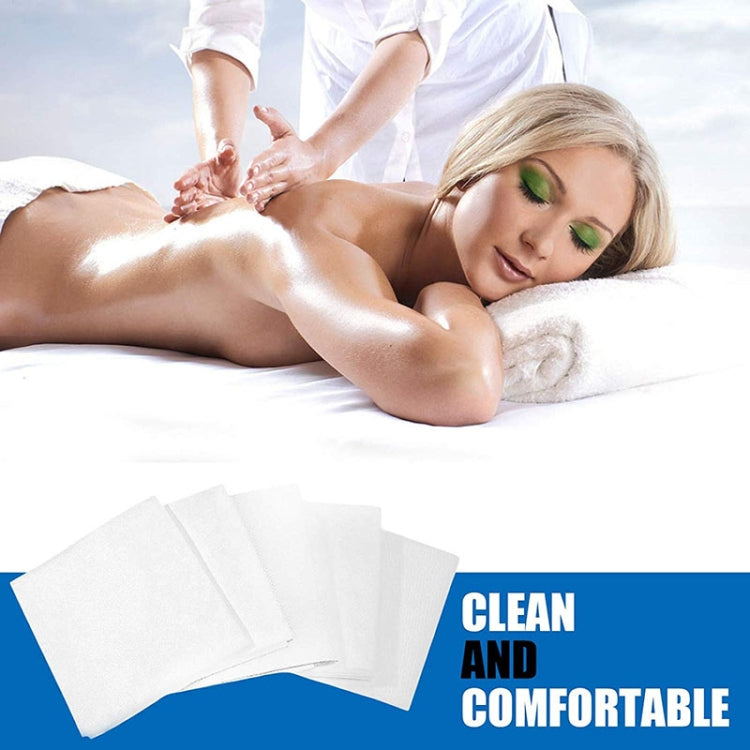 10pcs 100x200cm Disposable Thicken Non-Woven Fabric Waterproof Oil-proof Beauty Salon Massage Bed Hospital Bed Coverlet, 50 PCS without Hole