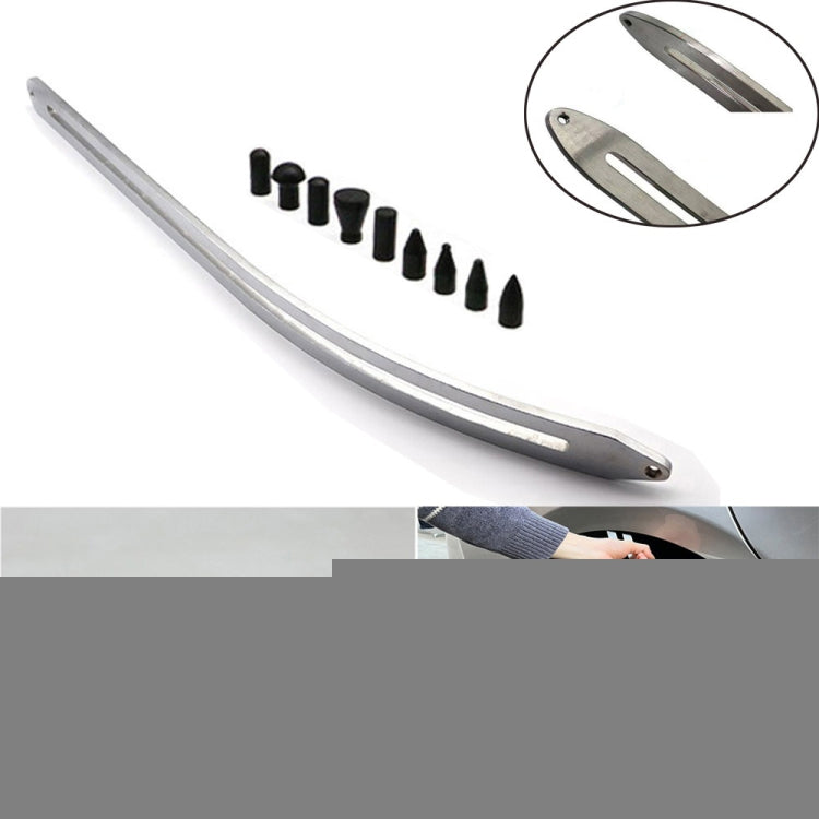 N8 10 in 1 Car Paintless Dent Removal Fender Damage Repair Puller Lifter Arc Crowbar Tools Hook Rods kit, 10 in 1