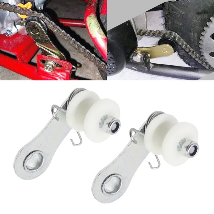 2 PCS Chain Roller Guide Tensioner Idler for 110CC/125CC/140CC Quad Dirt Bike ATV, For 110CC Quad Dirt Bike ATV(Black), For 110CC Quad Dirt Bike ATV(White)