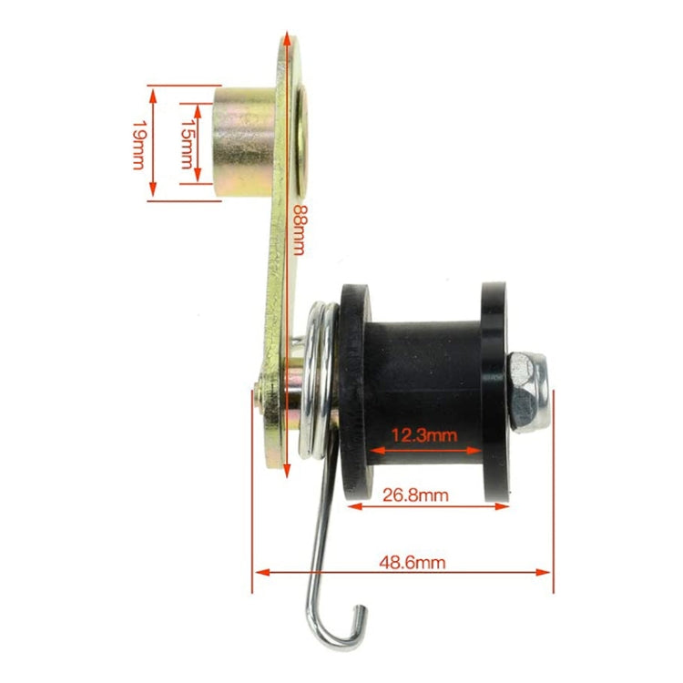 2 PCS Chain Roller Guide Tensioner Idler for 110CC/125CC/140CC Quad Dirt Bike ATV, For 110CC Quad Dirt Bike ATV(Black), For 110CC Quad Dirt Bike ATV(White)