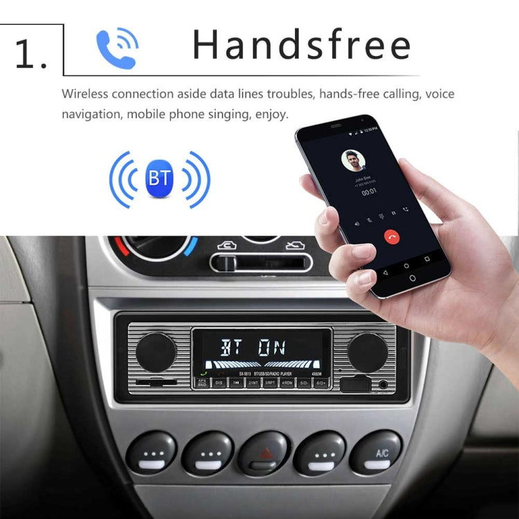 SX-5513 Car LCD Bluetooth 12V MP3 Player, Support FM / TF / U Disk, SX-5513