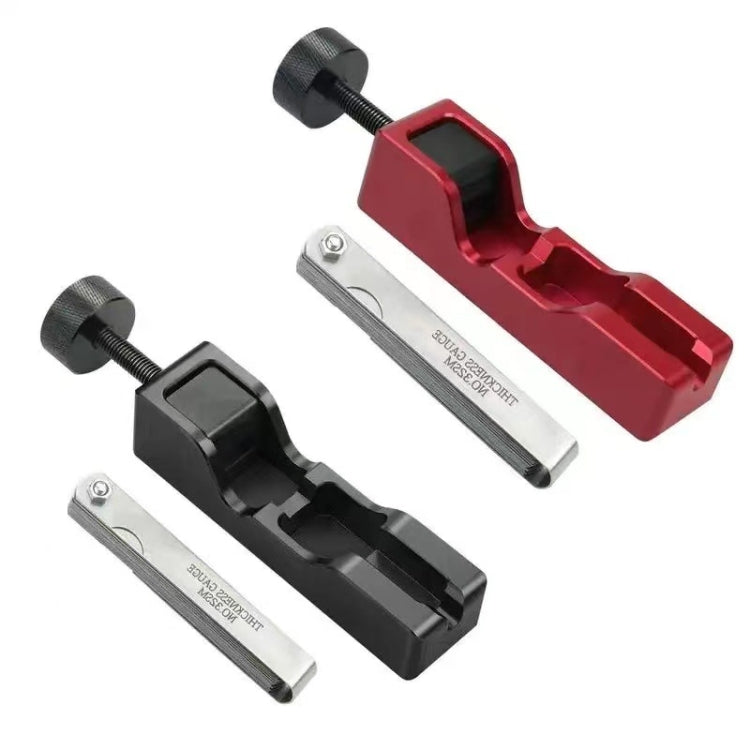 Car Universal Spark Plug Gap Tool with Feeler Gauge for Most 10mm 12mm 14mm 16mm Spark Plugs, with Feeler Gauge (Red), with Feeler Gauge (Black)