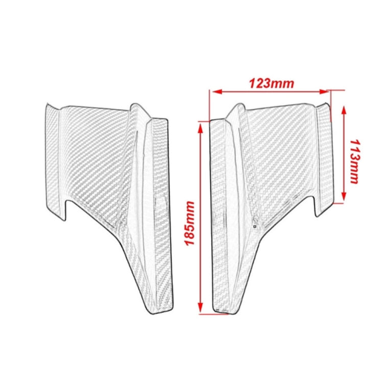 Motorcycle Winglet Aerodynamic Wing Kit Spoiler for Honda ADV150 2019-2020, For Honda ADV150 2019-2020
