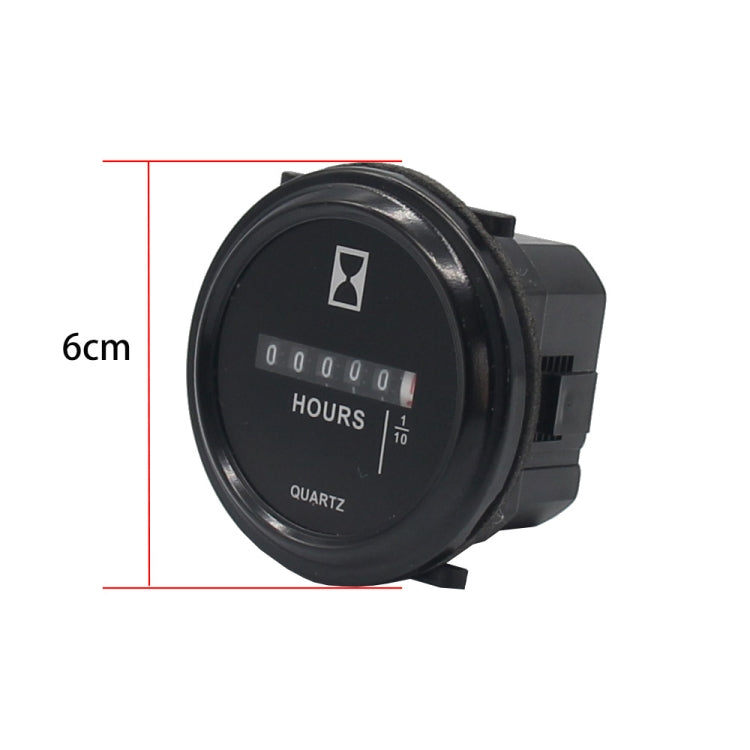 Mechanical Chronograph Marine Boat Engine Round ACDC Truck Chrono Hour Meter, Mechanical Chronograph