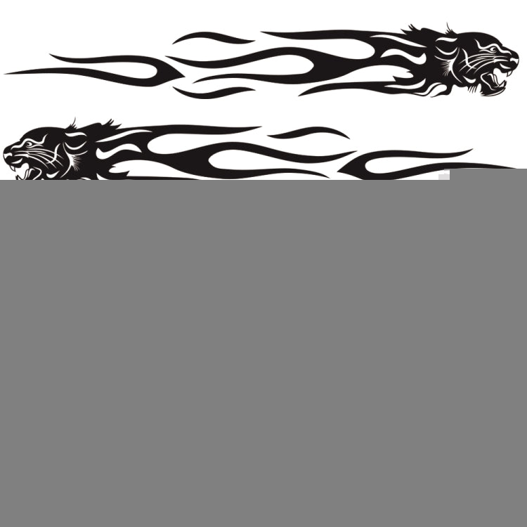 2 PCS/Set D-815 Flame Lion Pattern Car Modified Decorative Sticker, D-815