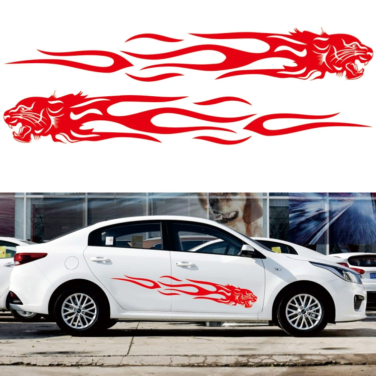 2 PCS/Set D-815 Flame Lion Pattern Car Modified Decorative Sticker, D-815