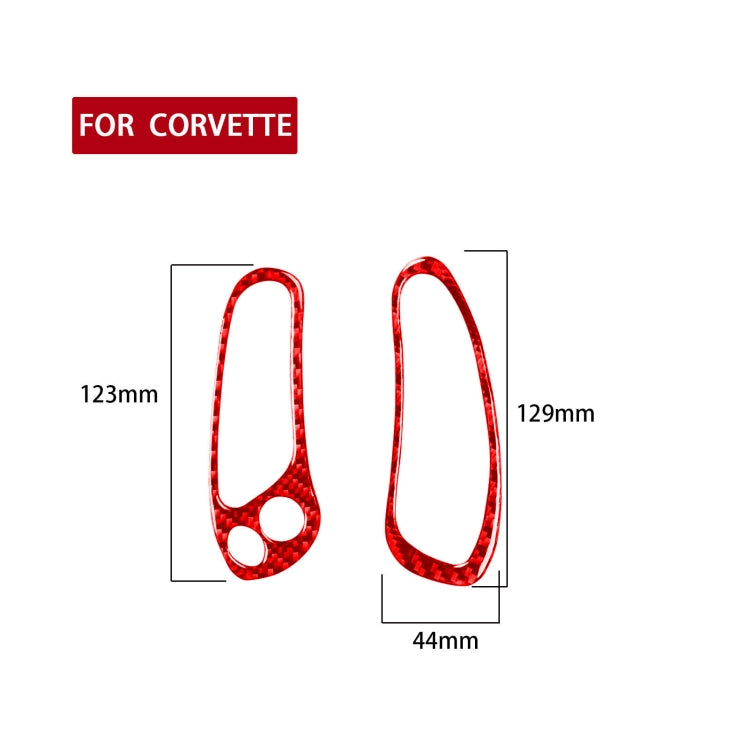 2 in 1 Car Carbon Fiber Sides Speedometer Sticker for Chevrolet Corvette C5 1998-2004, Speedometer Sticker A