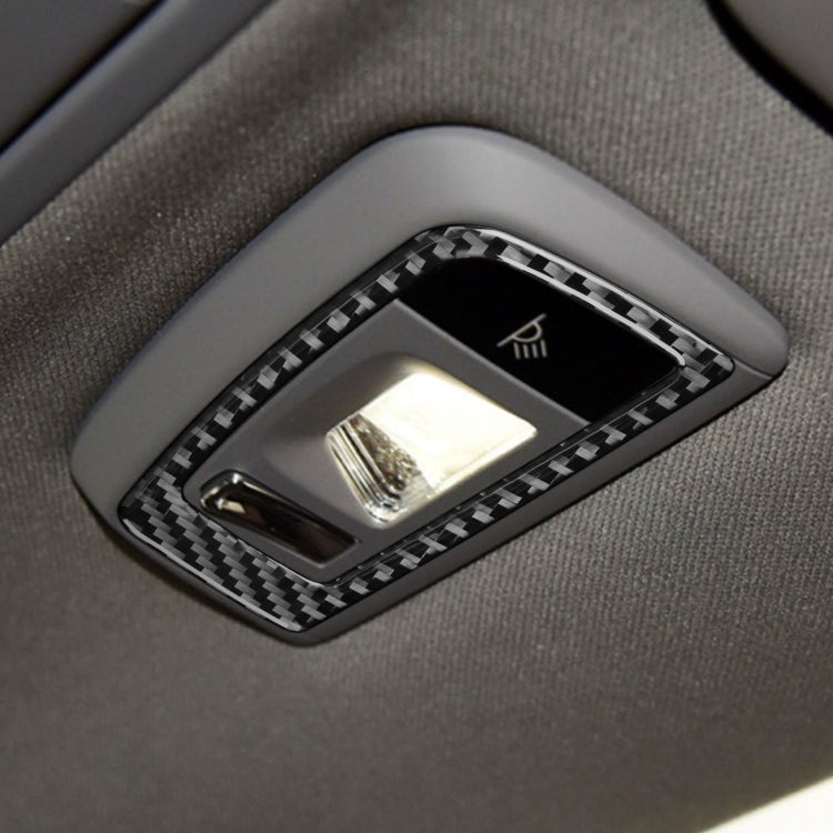 Car Carbon Fiber Rear Reading Light Decorative Sticker for Porsche Panamera 2010-2016, Left and Right Drive, Rear Reading Light