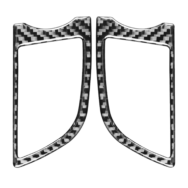 Car Carbon Fiber Dashboard Air Outlet Decorative Sticker for Porsche Panamera 2010-2016, Left and Right Drive, Dashboard Air Outlet