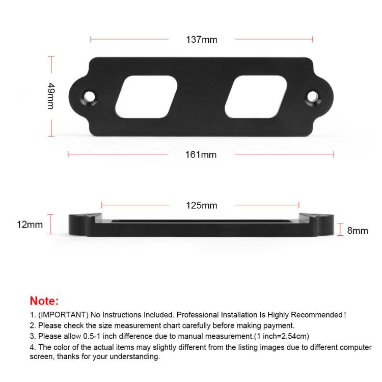 Car Aluminum Alloy Battery Fixing Bracket for Honda Civic 1988-2000