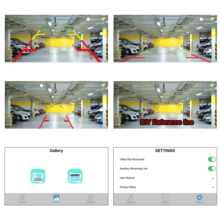 Car USB Wireless HD Wide Angle Night Vision 720P Side View Camera, 720P Side View Camera