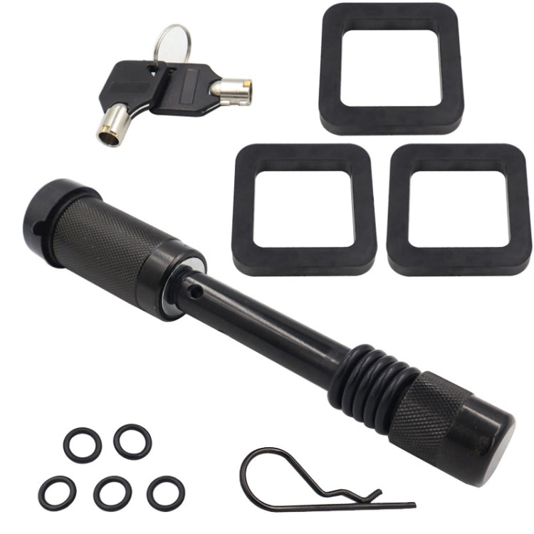 5/8 inch Tow Hitch Ball Bar Trailer Coupler Lock Pin Heavy Duty with 2 inch Muffler Pad, with 2 inch Muffler Pad