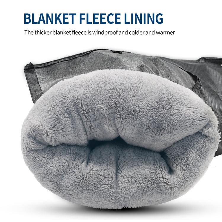 Winter Fleece Thickened Warm Outdoor Motorcycle Gloves, Big Mouth Version, Small Mouth Version