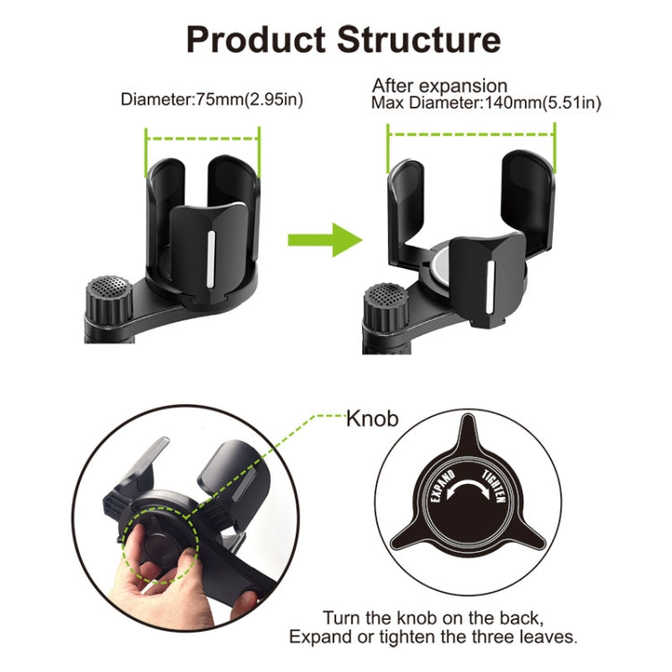 Car Drink Water Cup Mobile Phone Holder, B04 (Green), B04 (Grey), B08 (Green), B08 (Grey)