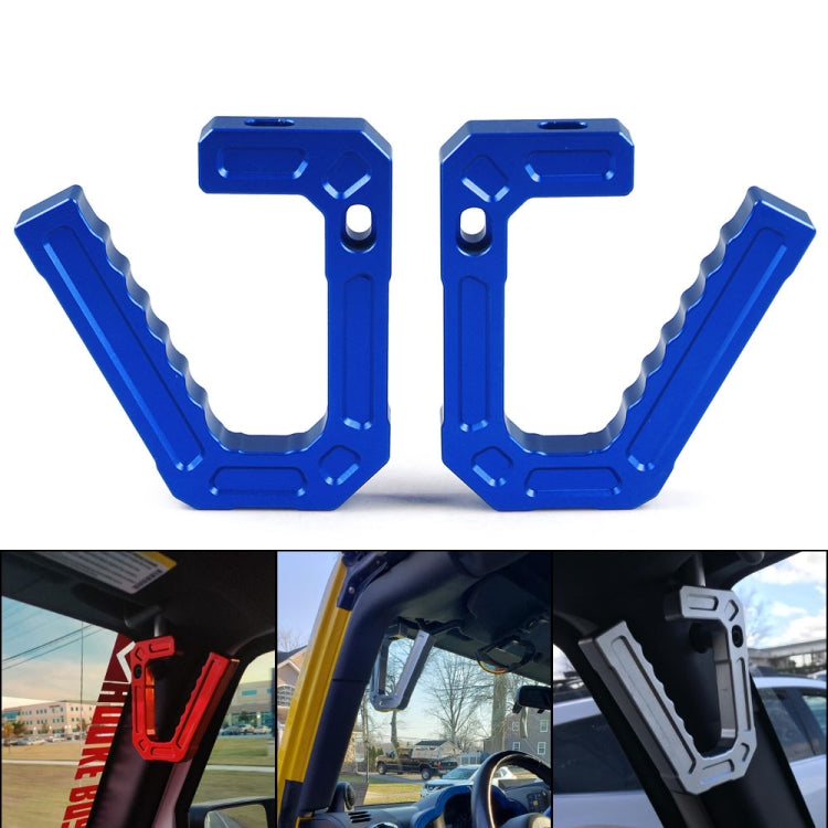 For Jeep Wrangler JK 2007-2018 Car Modification Aluminum Interior Handle, For Jeep Wrangler JK 2007-2018 (Red), For Jeep Wrangler JK 2007-2018 (Blue), For Jeep Wrangler JK 2007-2018 (Silver), For Jeep Wrangler JK 2007-2018 (Black)