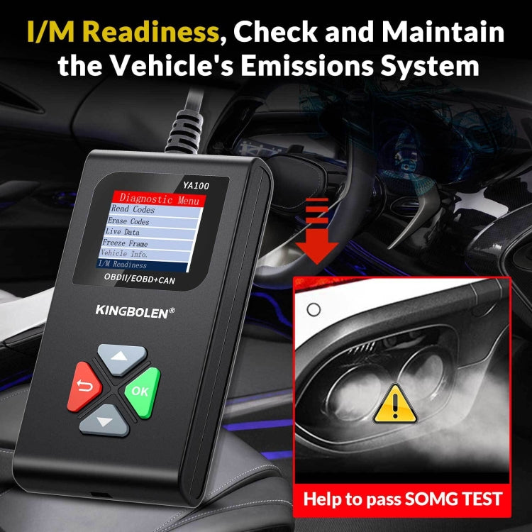 KINGBOLEN YA100 OBD2 Car Engine Fault Diagnosis Tool, YA100