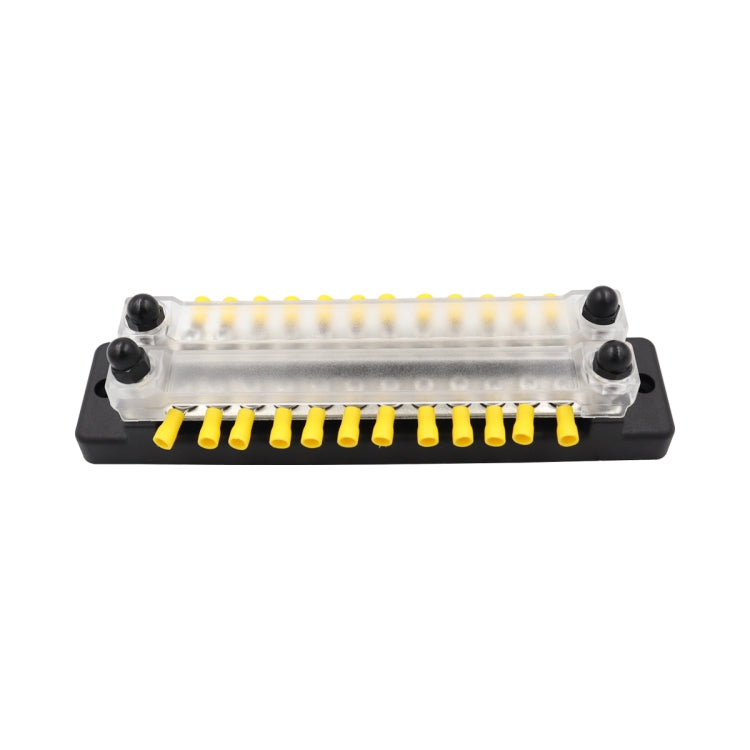 CP-3025 150A 12-48V RV Yacht Double-row 12-way Busbar with 28pcs Terminals, CP-3025