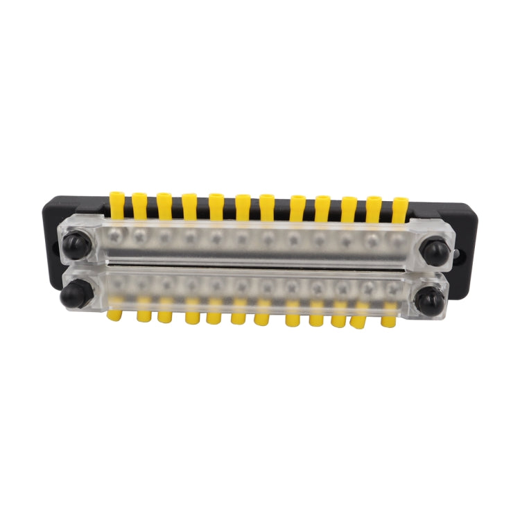 CP-3025 150A 12-48V RV Yacht Double-row 12-way Busbar with 28pcs Terminals, CP-3025