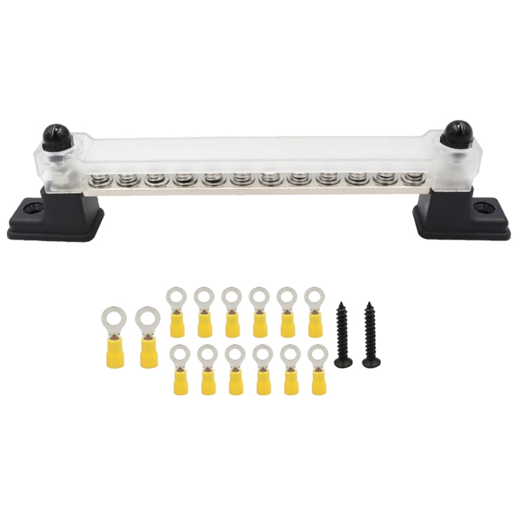 CP-3051 150A 12-48V RV Yacht 12-way Busbar with 14pcs Terminals, CP-3051