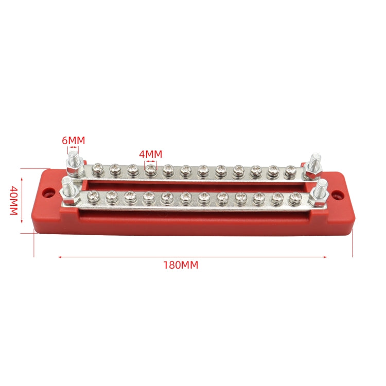 CP-3109-02 150A 12-48V RV Yacht Double-row 12-way Busbar, CP-3109-02