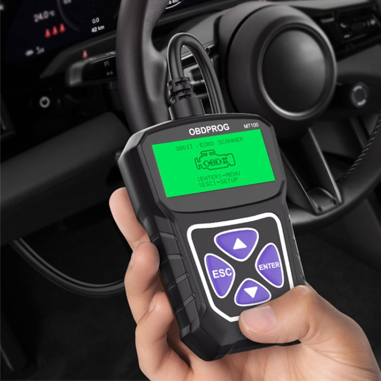 Obdprog MT100 OBD2 Scanner Car Engine Tester Car Diagnostic Tool, MT100