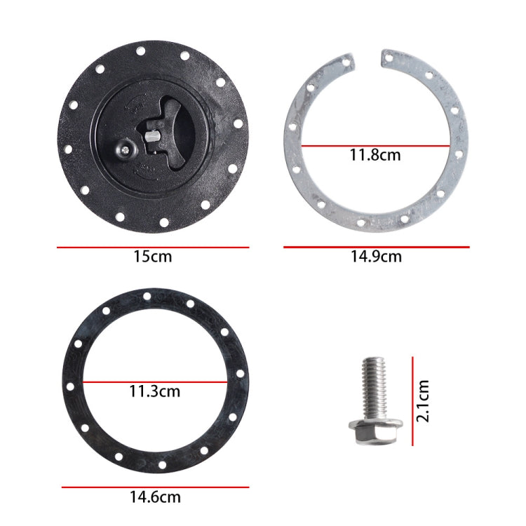 Car Modification Universal Fuel Cell Gas Tank Filler Cap with Nut, OCC-1065-PJ
