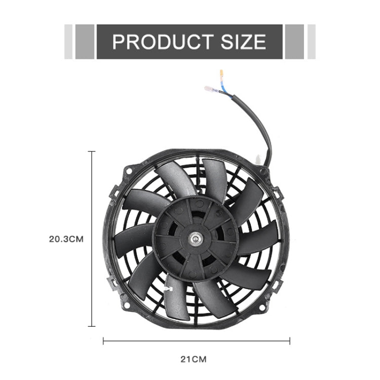 12V 80W Car Powerful Transmission Oil Cooling Fan with Mounting Accessorie, 7 inch, 9 inch, 10 inch, 12 inch