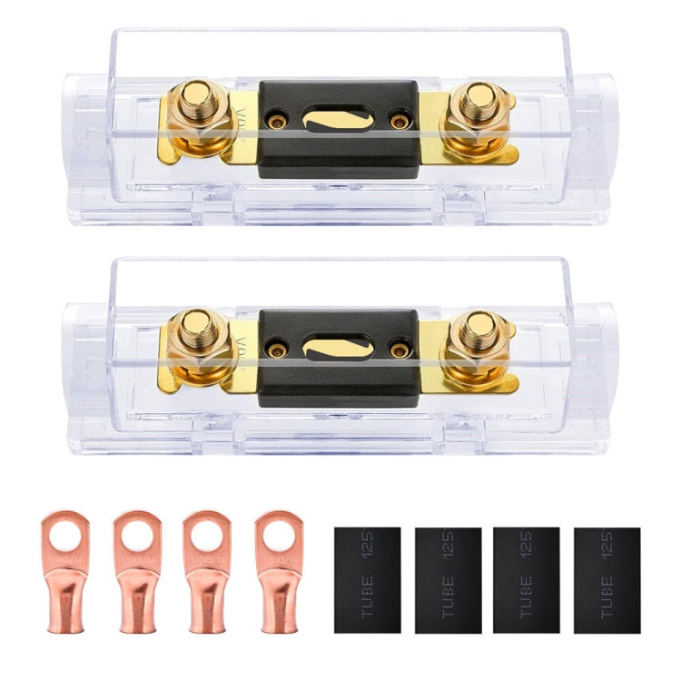 2 in 1 ANL Car Fuse Holder Electrical Protection Insulating Cover, 50A, 80A, 100A, 120A, 150A, 200A, 250A, 300A, 400A, 500A